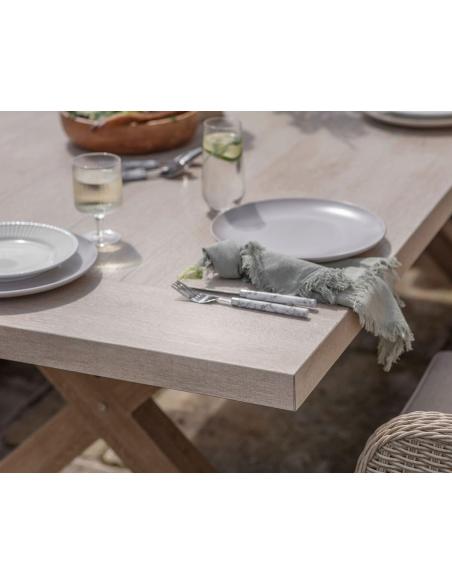 Bramblecrest Chedworth Sandstone 8 Seater Rectangular Dining Set