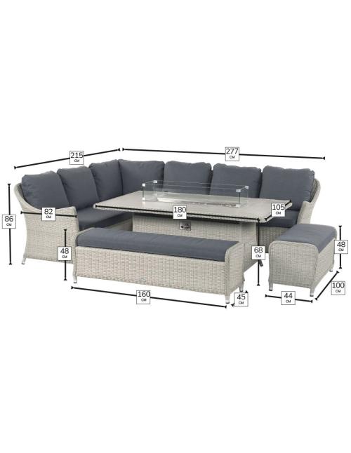 Bramblecrest Monterey Dove Grey L-Shape Casual...