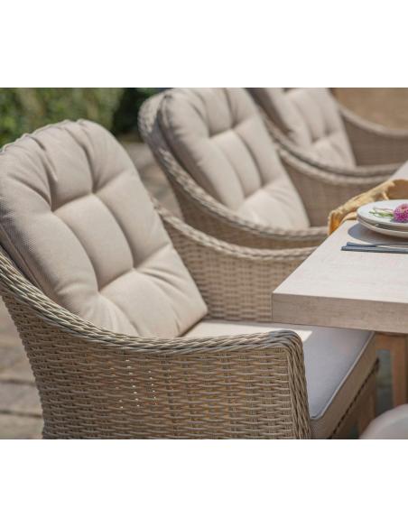 Bramblecrest Monterey Sandstone Deluxe Vogue 8 Seater Dining Set