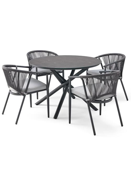 Alexander Rose Kyoto 4 Seater Dining Set