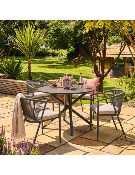 Alexander Rose Kyoto 4 Seater Dining Set