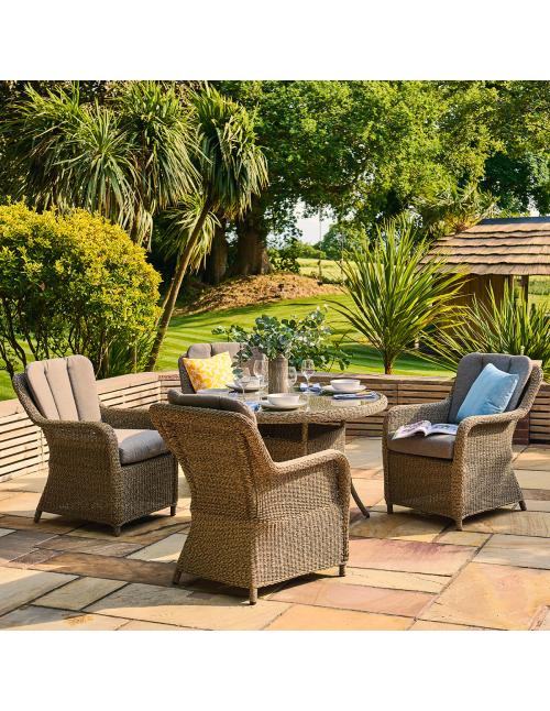 Alexander Rose Arlington 4 Seater Dining Set