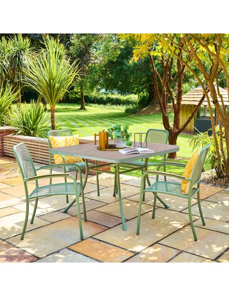 Alexander Rose Bergen 4 Seater Square Dining Set