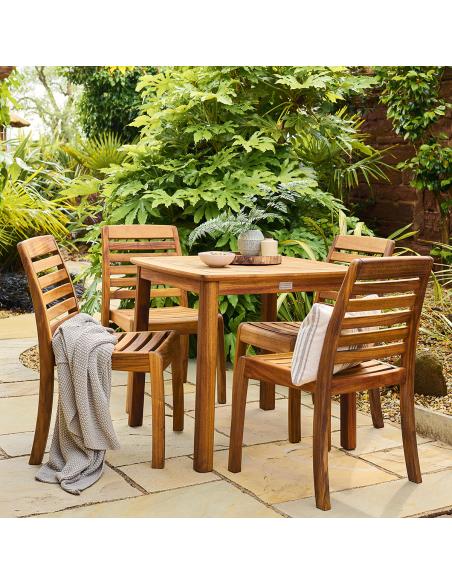 Alexander Rose National Trust Cotswold 4 Seater Square Dining Set