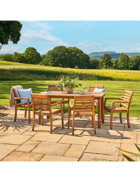 Alexander Rose National Trust Cotswold 6 Seater Dining Set