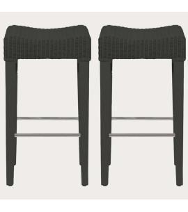 Neptune (SET OF 2) Montague Bar Stool in Charcoal...