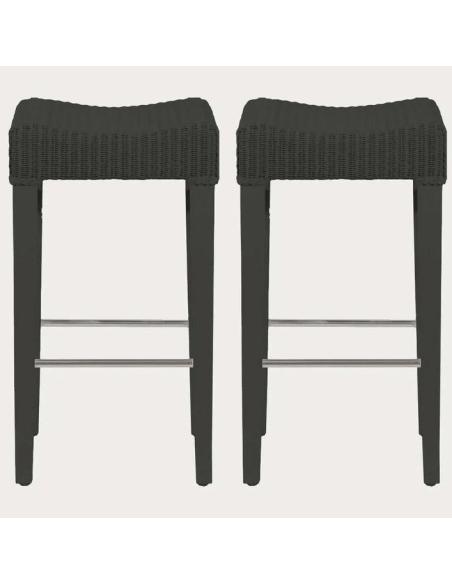 Neptune (SET OF 2) Montague Bar Stool in Charcoal (Showroom Model)