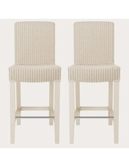Neptune (SET OF 2) Montague Lloyd Loom High Back Bar Stool in Driftwood (Showroom Model)