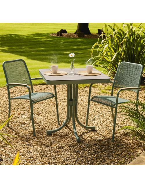 Alexander Rose Bergen 2 Seater Square Dining Set