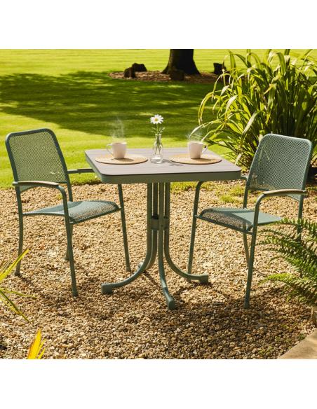 Alexander Rose Bergen 2 Seater Square Dining Set