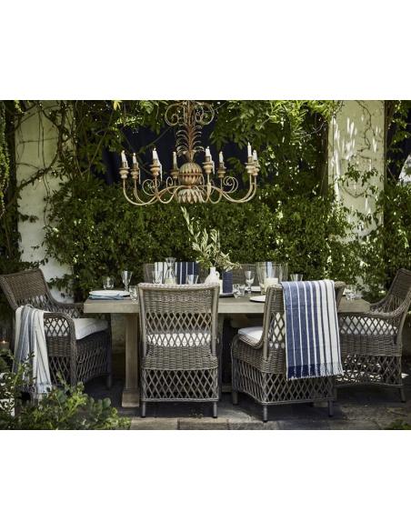 Neptune Harrington Dining Carver Armchair with Natural Cushion