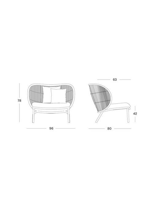 Vincent Sheppard Kodo Lounge Chair - Rust/Cinnamon