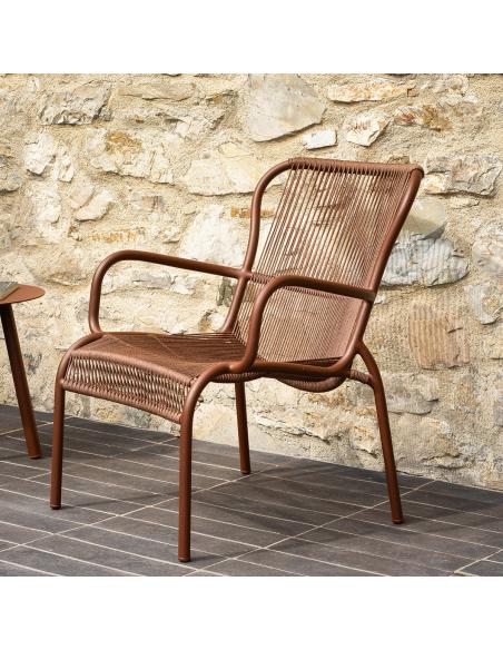 Vincent Sheppard Loop Lounge Chair Rope - Rust