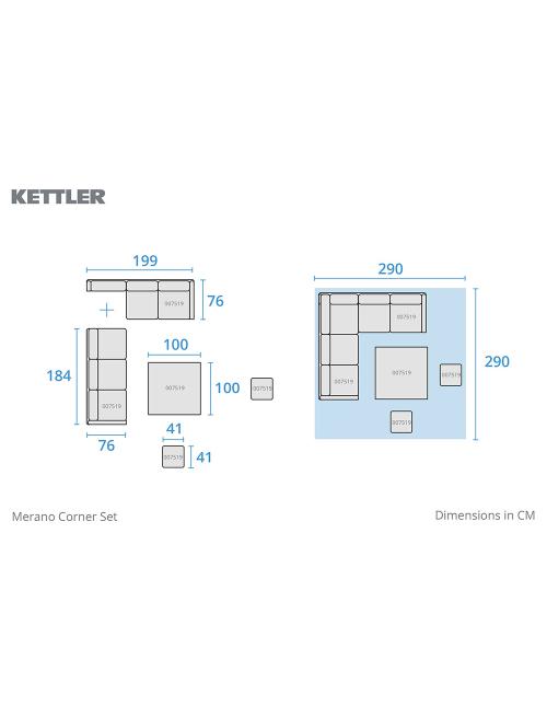 Kettler Merano Corner Set