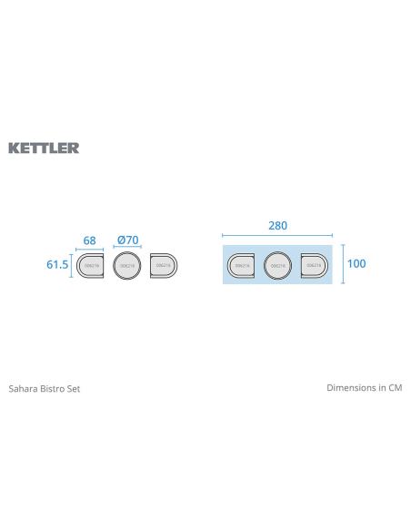 Kettler Sahara Bistro Set
