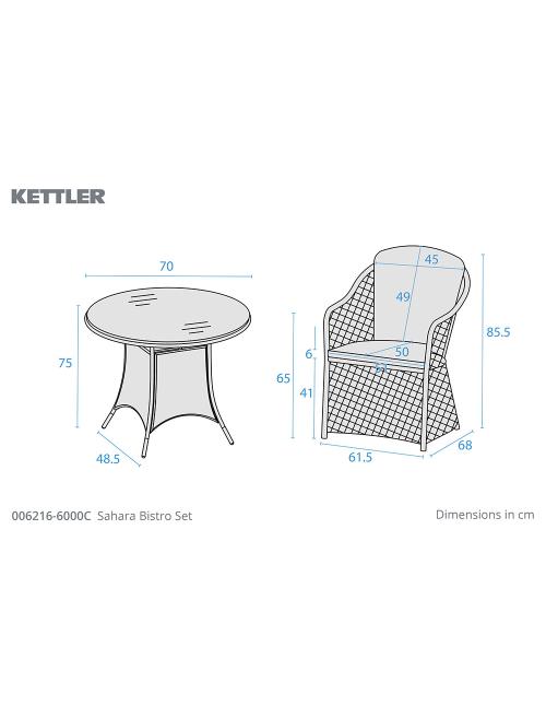 Kettler Sahara Bistro Set