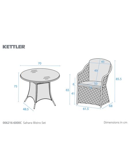 Kettler Sahara Bistro Set