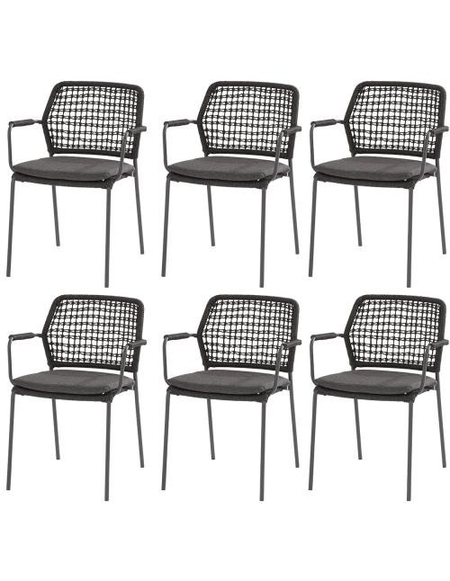 4 Seasons Outdoor Barista dining chair in...