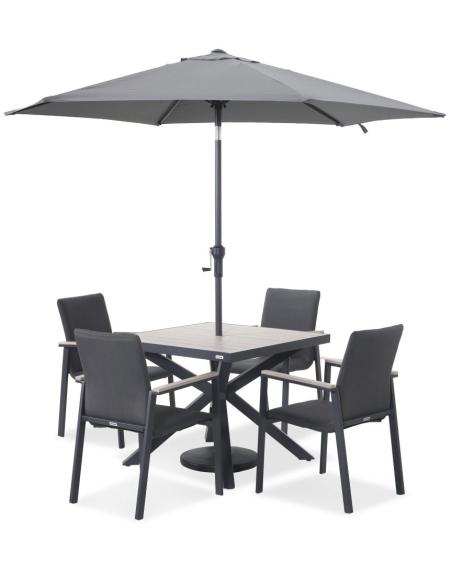 Kettler Tudor 4 Seater Dining Set with Parasol