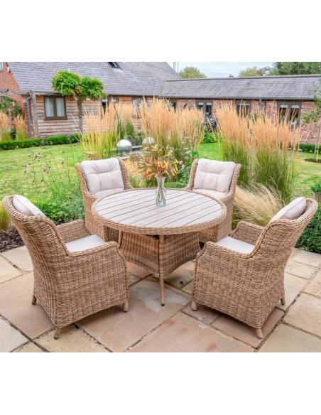 Kettler Hazel 4 Seater Dining Set with Parasol