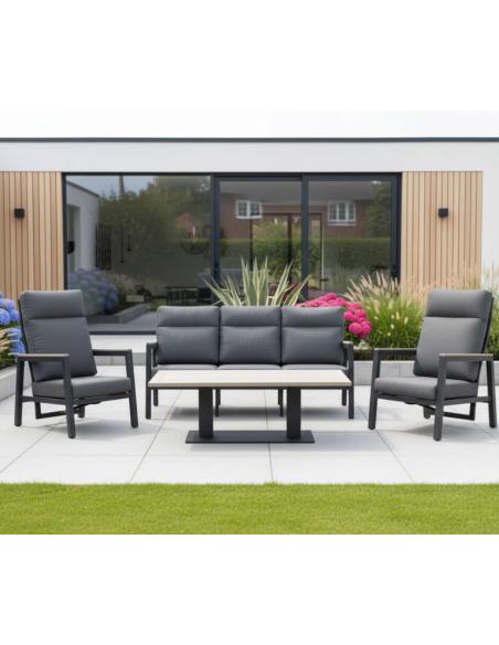 Kettler Tudor 3 Seat Sofa Set with Reclining Chairs
