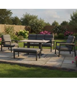Kettler Tudor 3 Seat Sofa Set with Lounge Armchairs
