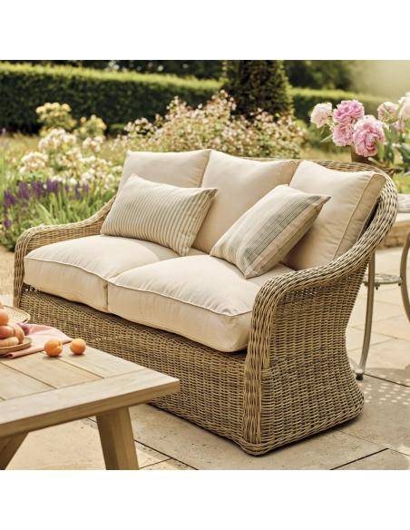 Neptune Purbeck 2 Seater Wicker Garden Sofa