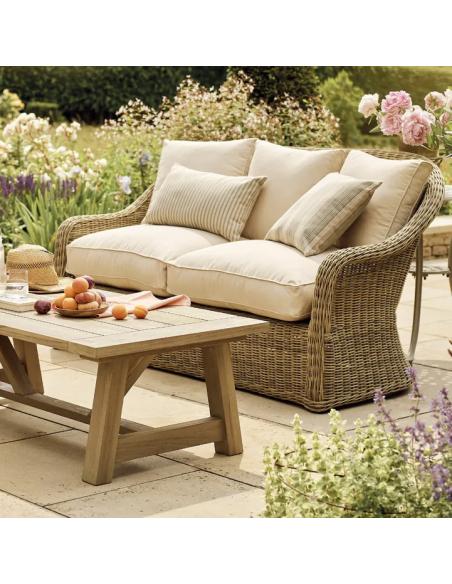 Neptune Purbeck 2 Seater Wicker Garden Sofa