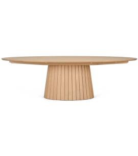 Neptune Stratford 10 Seater Oval Oak Dining Table