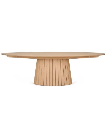 Neptune Stratford 10 Seater Oval Oak Dining Table