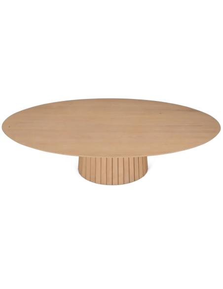 Neptune Stratford 10 Seater Oval Oak Dining Table