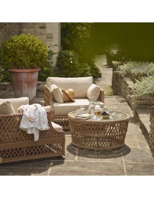 Neptune Longmeadow Round Wicker Garden Coffee...