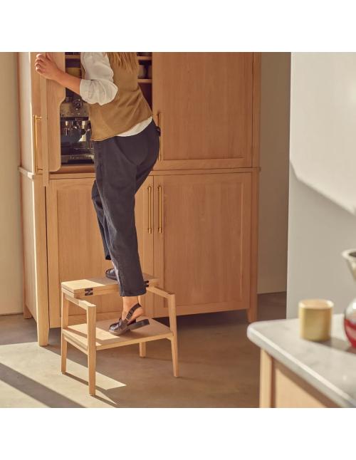 Neptune Borough Oak Folding Step Stool
