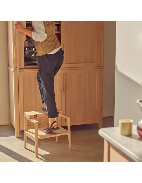 Neptune Borough Oak Folding Step Stool