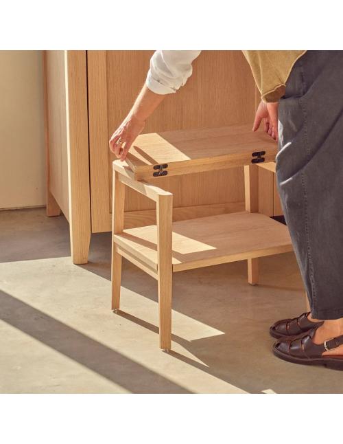 Neptune Borough Oak Folding Step Stool