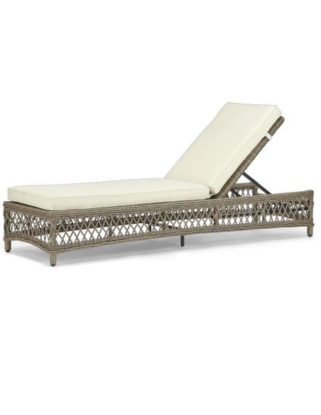 Neptune Harrington Wicker Sun Lounger