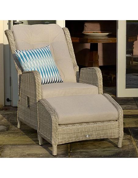 Bramblecrest Chedworth Sandstone Deluxe Recliner & Footstool