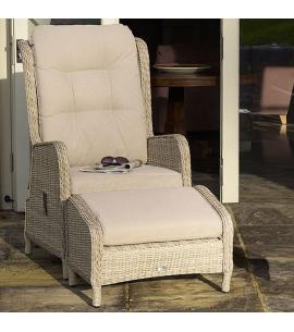Bramblecrest Chedworth Sandstone Deluxe Recliner & Footstool