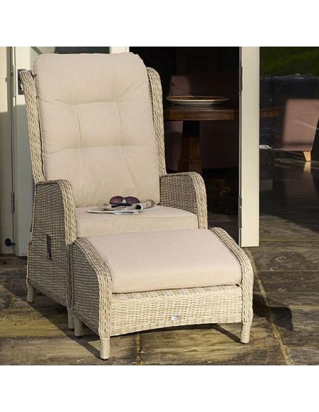 Bramblecrest Chedworth Sandstone Deluxe Recliner & Footstool