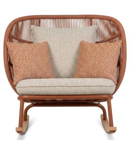 Vincent Sheppard Kodo Rocking Chair - Rust/Cinnamon