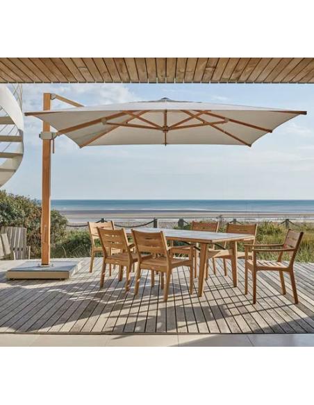 Barlow Tyrie 4NAC35S.302 Napoli 3.5m Square Cantilever Parasol