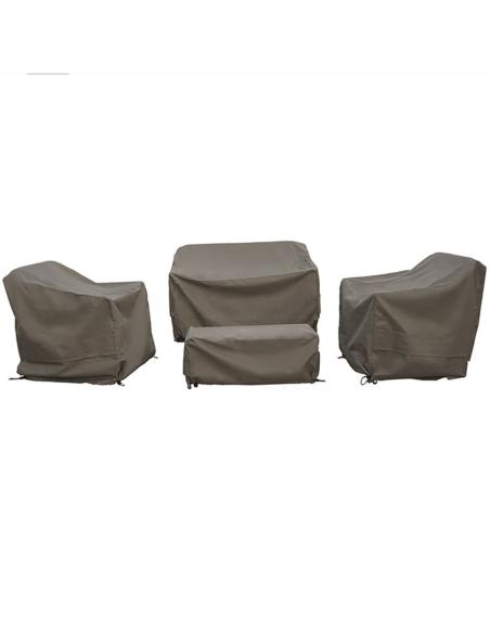 Bramblecrest Wisley 2 Seater Sofa, 2 Sofa Chairs & Coffee Table Set Covers CV2WT1G