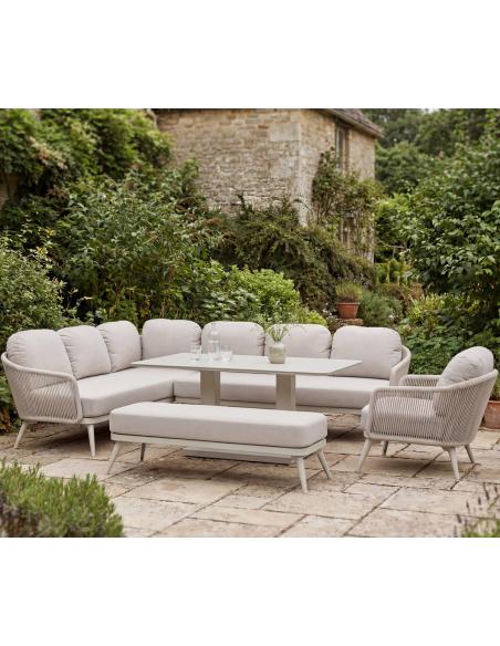 Bramblecrest Stockholm L Shape Sofa Set - Ivory