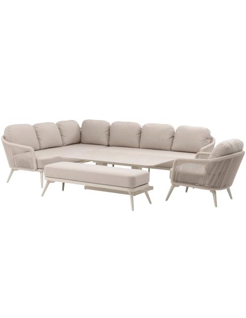 Bramblecrest Stockholm L Shape Sofa Set - Ivory