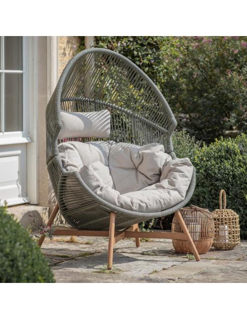 Bramblecrest Helsinki Cocoon Chair - Fern Green