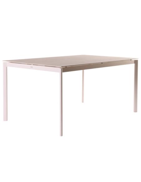 Barlow Tyrie Around 150cm Rectangular Table - Arctic White with Frost Ceramic Top