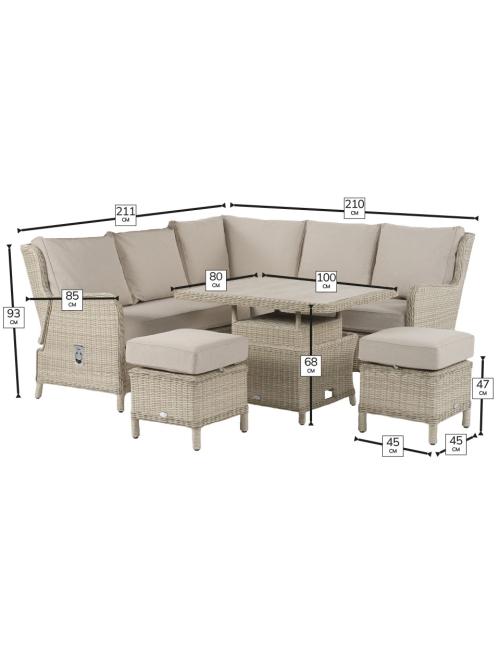 Bramblecrest Chedworth Sandstone Reclining Mini...