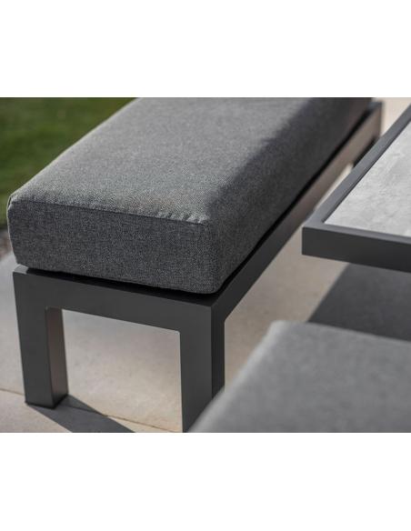 Bramblecrest San Marino Corner Sofa with Adjustable Table & Benches