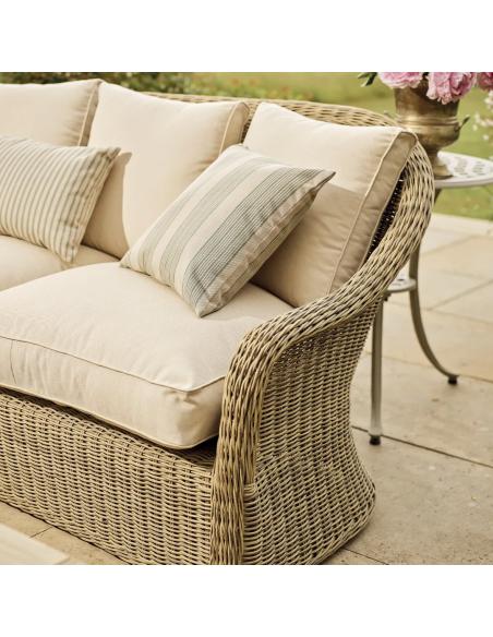 Neptune Purbeck 4 Seater Wicker Garden Sofa & Armchair Set with Coffee Table
