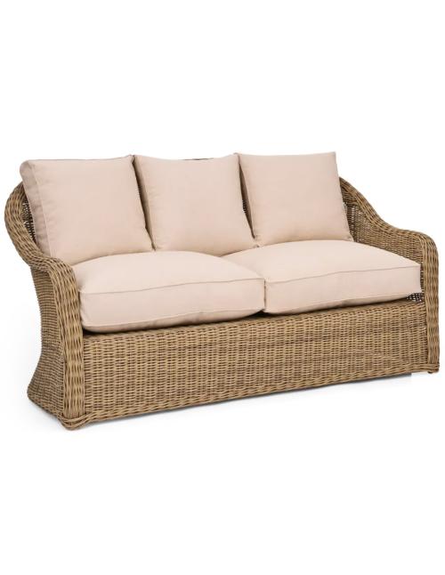 Purbeck 2 Seater Wicker Garden Sofa